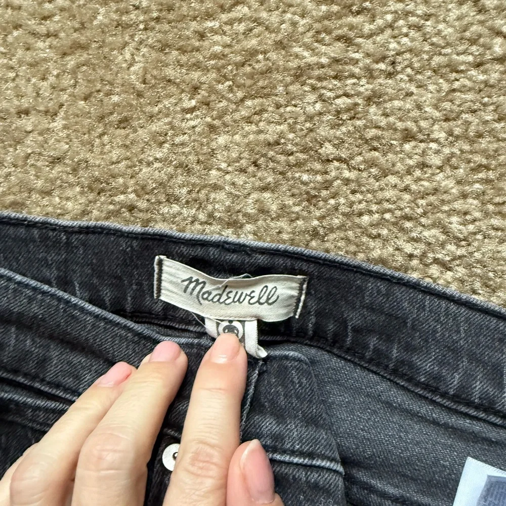 Madewell women’s the perfect vintage straight leg black wash sz 25 - Picture 5 of 5